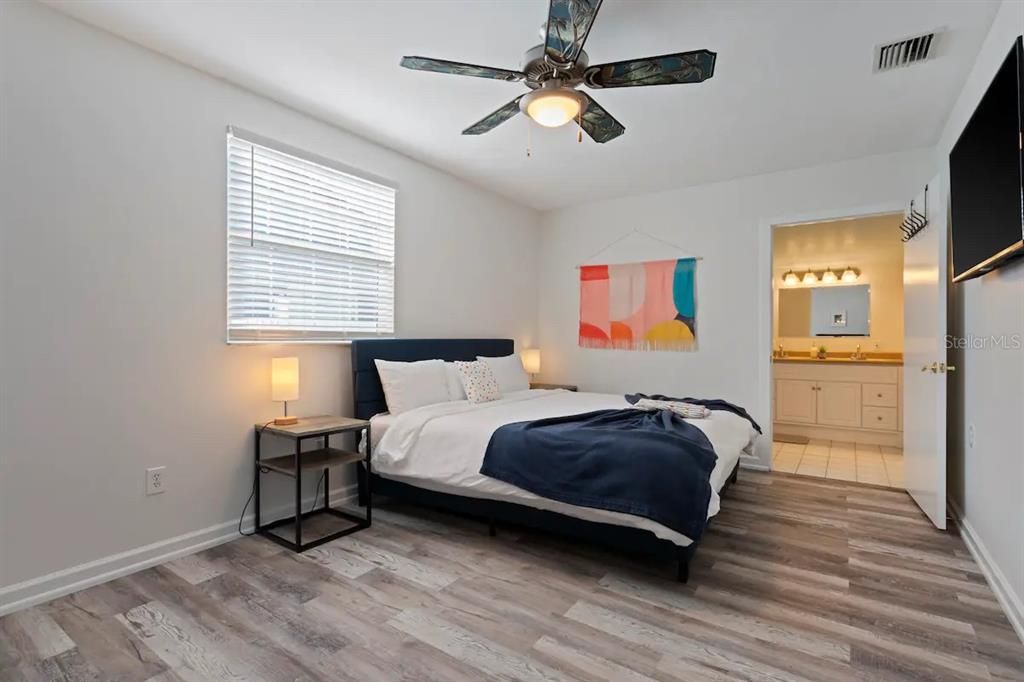 Bedroom, Interior, Wood Texture Flooring