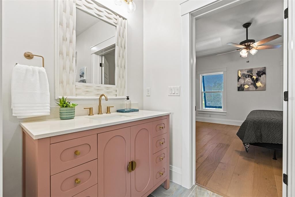 Bathroom, Interior, Wood Texture Flooring