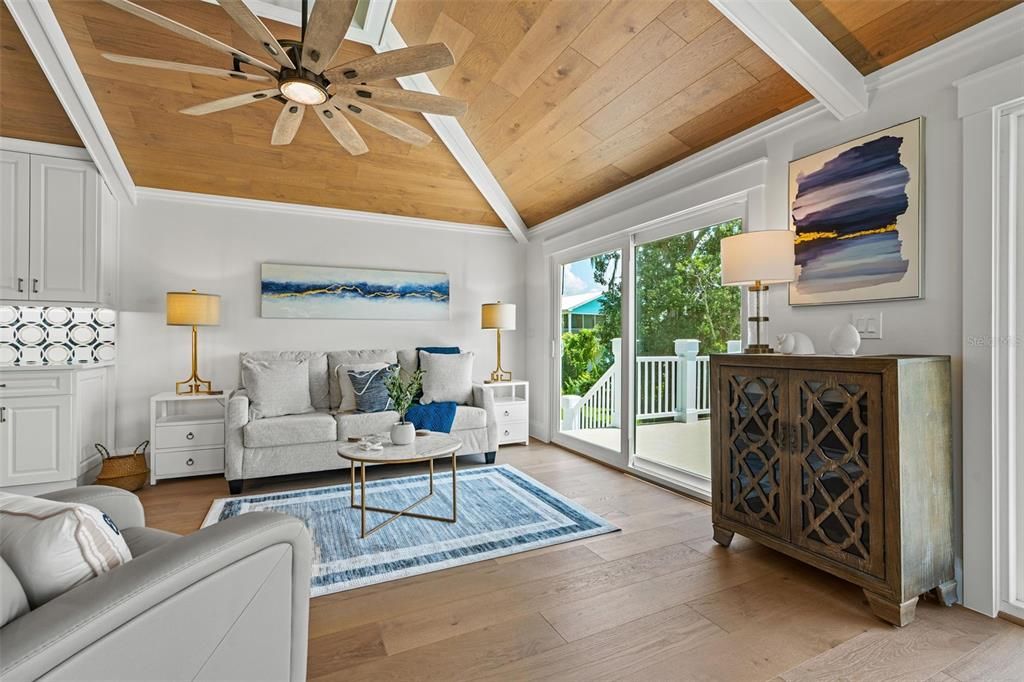 Interior, Living room, Wooden Ceilings, Wood Texture Flooring