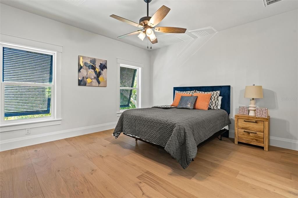 Bedroom, Interior, Wood Texture Flooring