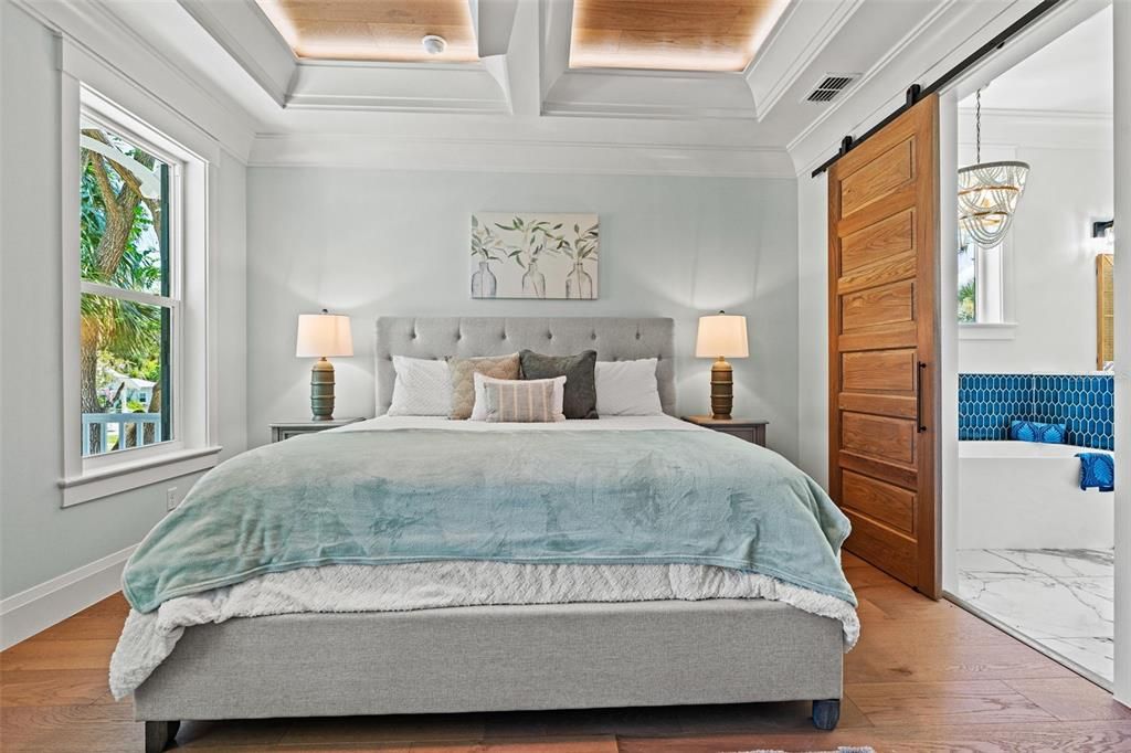 Bedroom, Interior, Wooden Ceilings, Wood Texture Flooring