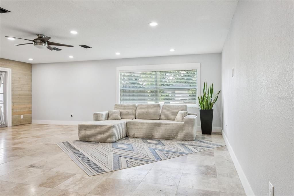 Interior, Living room, Recessed Lighting