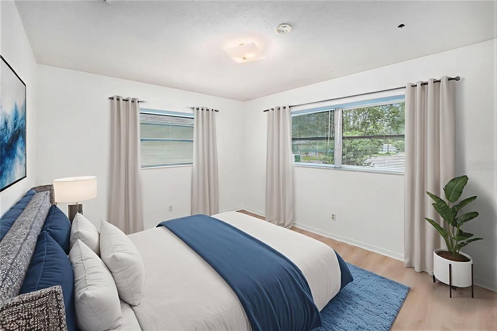 Bedroom, Interior, Wood Texture Flooring
