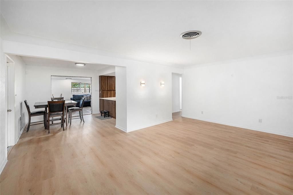 Dining room, Interior, Wood Texture Flooring