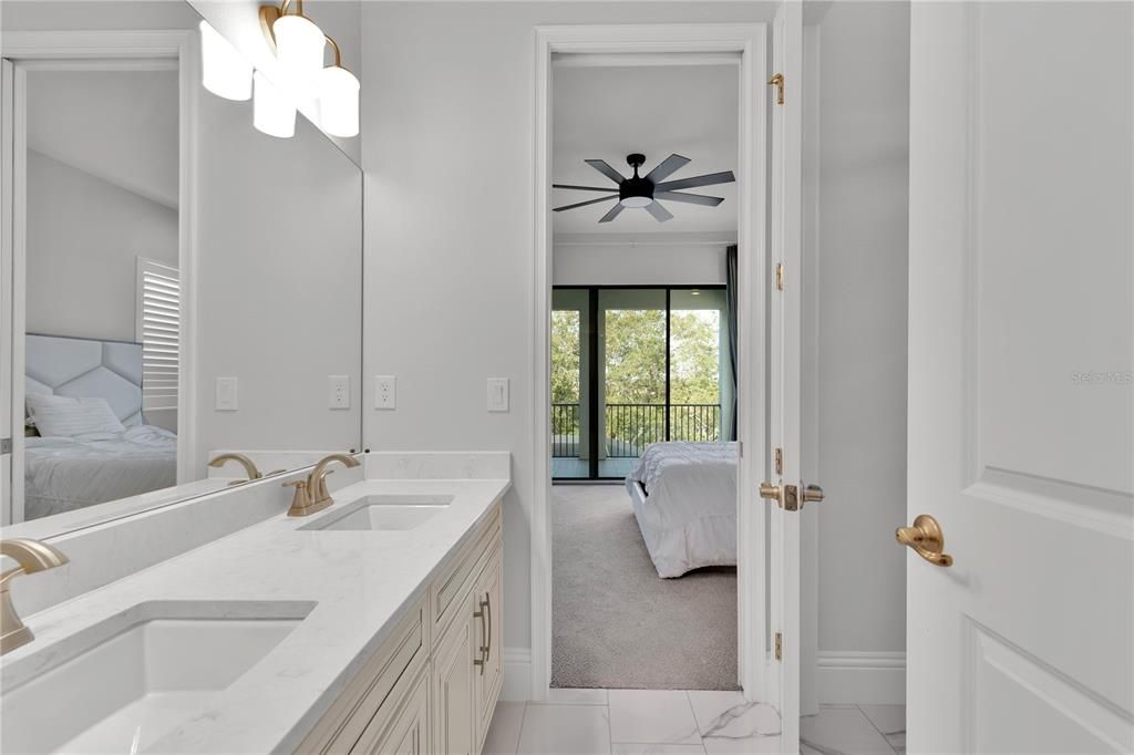 Bathroom, Bedroom, Dual Sink Vanities, Interior, Marble