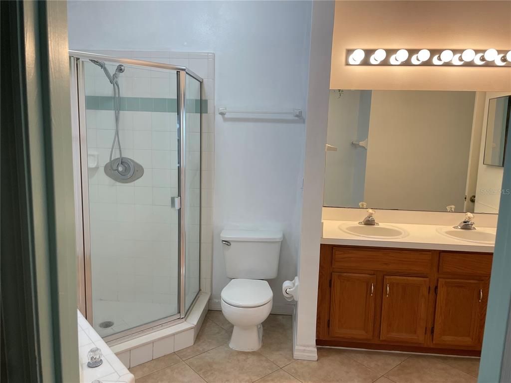 Bathroom, Dual Sink Vanities, Glass Shower, Interior