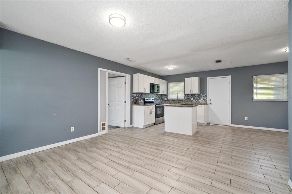 Interior, Kitchen, Wood Texture Flooring