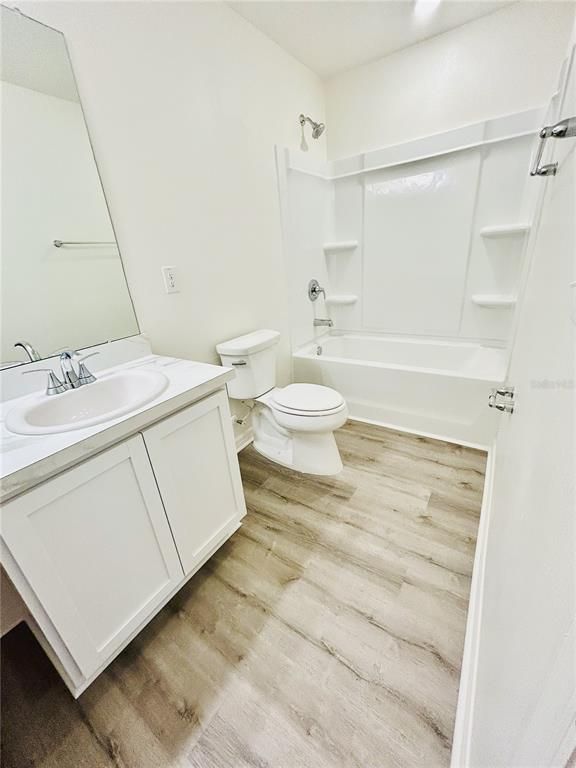 Bathroom, Dual Sink Vanities, Interior, Wood Texture Flooring