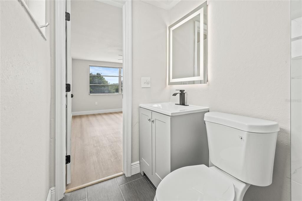 Bathroom, Interior, Wood Texture Flooring