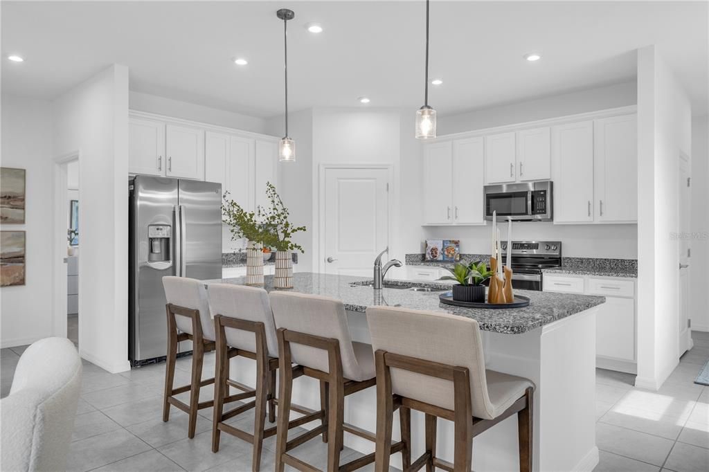 Interior, Kitchen, Pendant Lights, Recessed Lighting, Stainless Steel Appliances