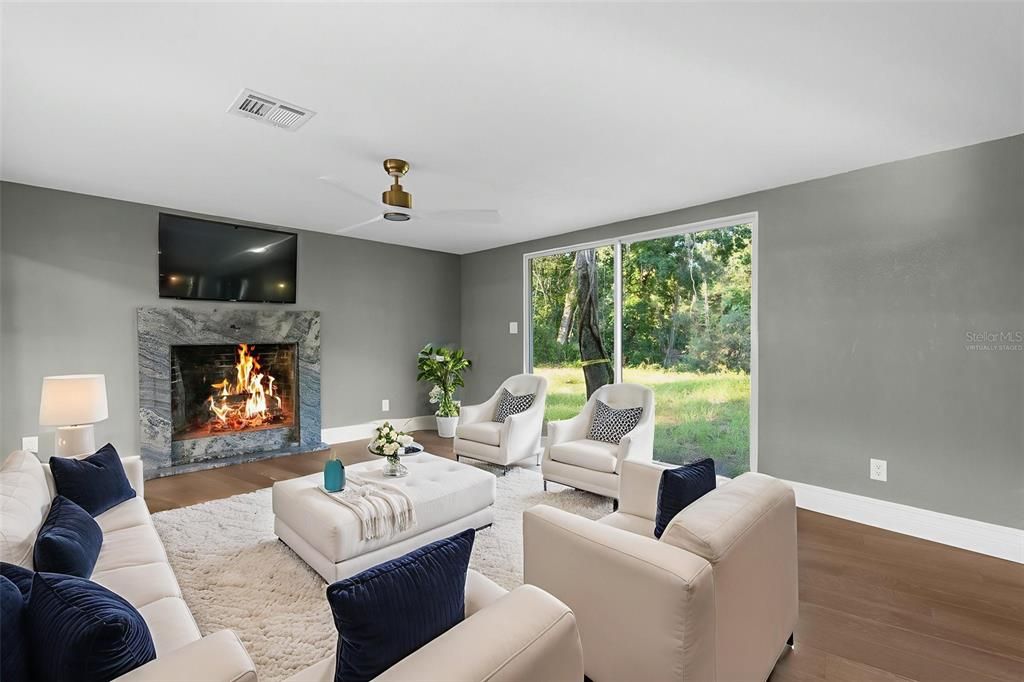Fireplace, Interior, Living room, Wood Texture Flooring