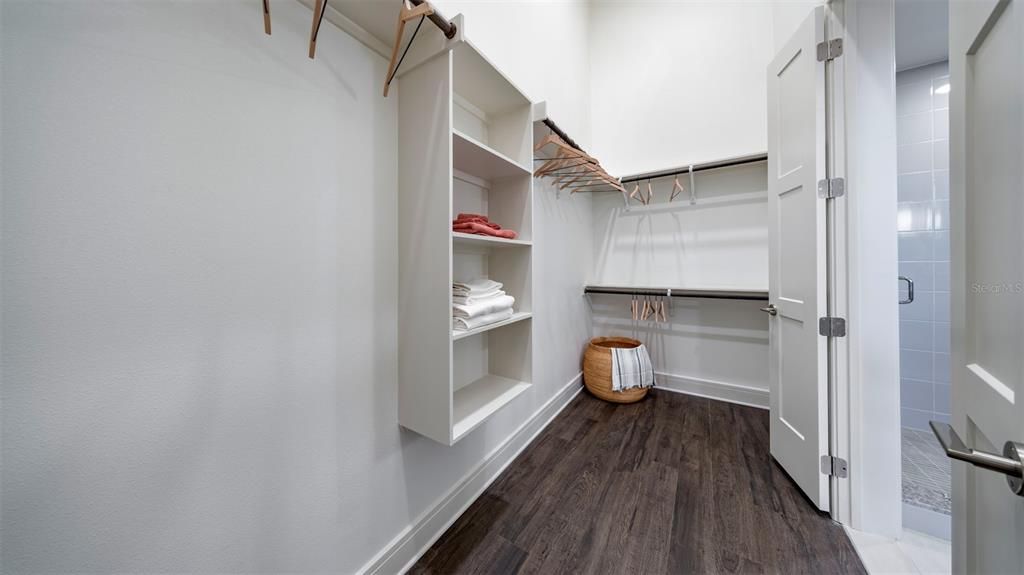 Interior, Walk-in Closets, Wood Texture Flooring