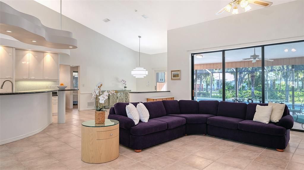 Interior, Kitchen, Living room, Pendant Lights, Recessed Lighting