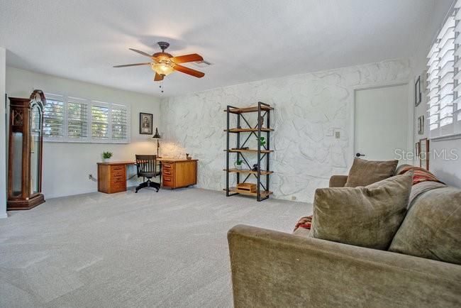 Home Office, Interior, Marble Walls