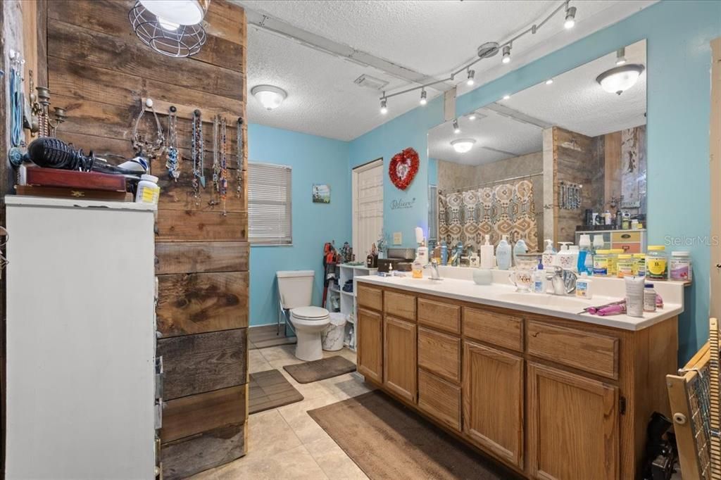 Bathroom, Dual Sink Vanities, Interior, Wooden Walls