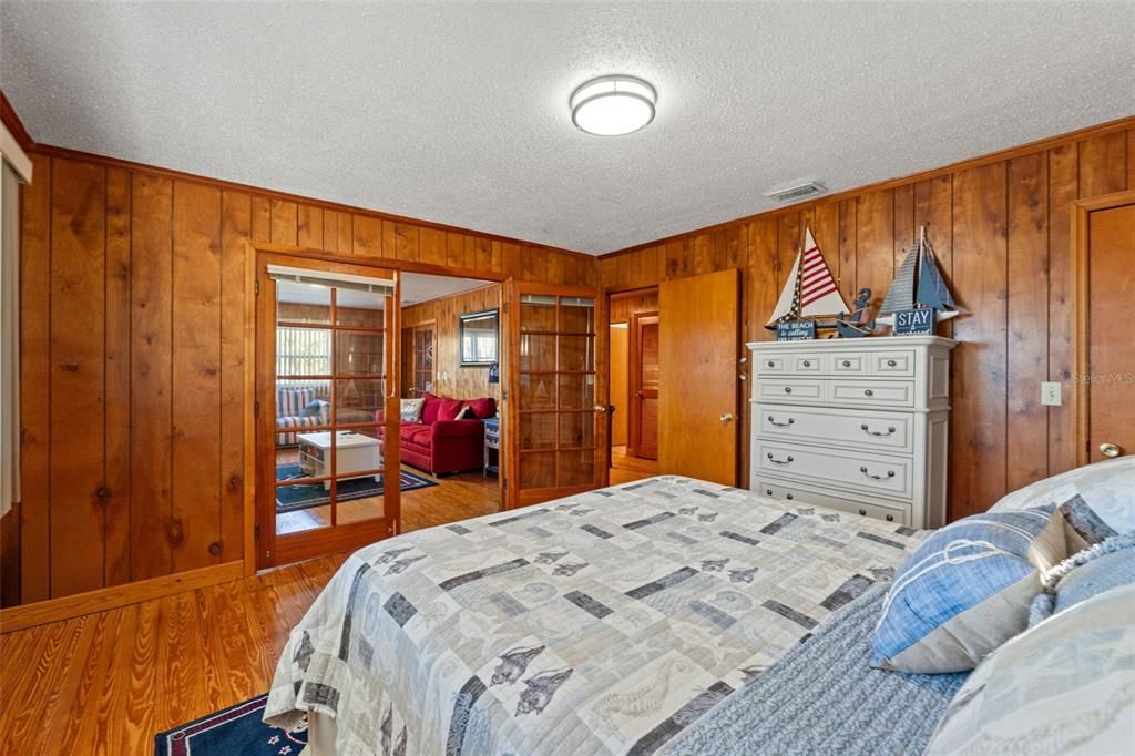 Bedroom, Interior, Wood Texture Flooring, Wooden Walls