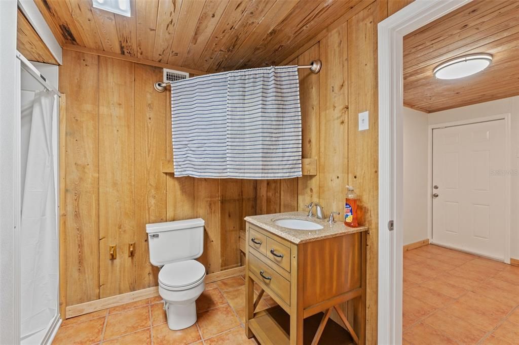 Bathroom, Interior, Wooden Ceilings, Wooden Walls