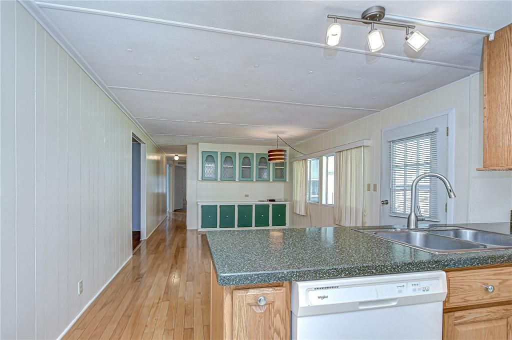 Interior, Kitchen, Wood Texture Flooring