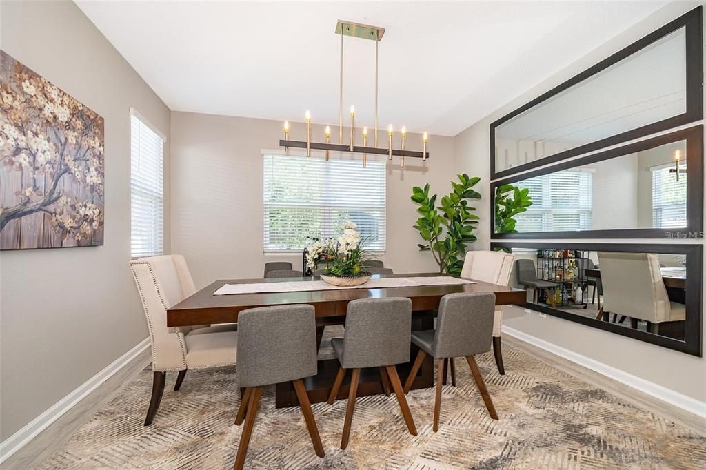 Dining room, Interior, Pendant Lights