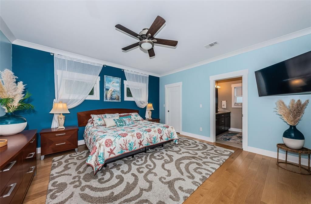 Bedroom, Interior, Wood Texture Flooring