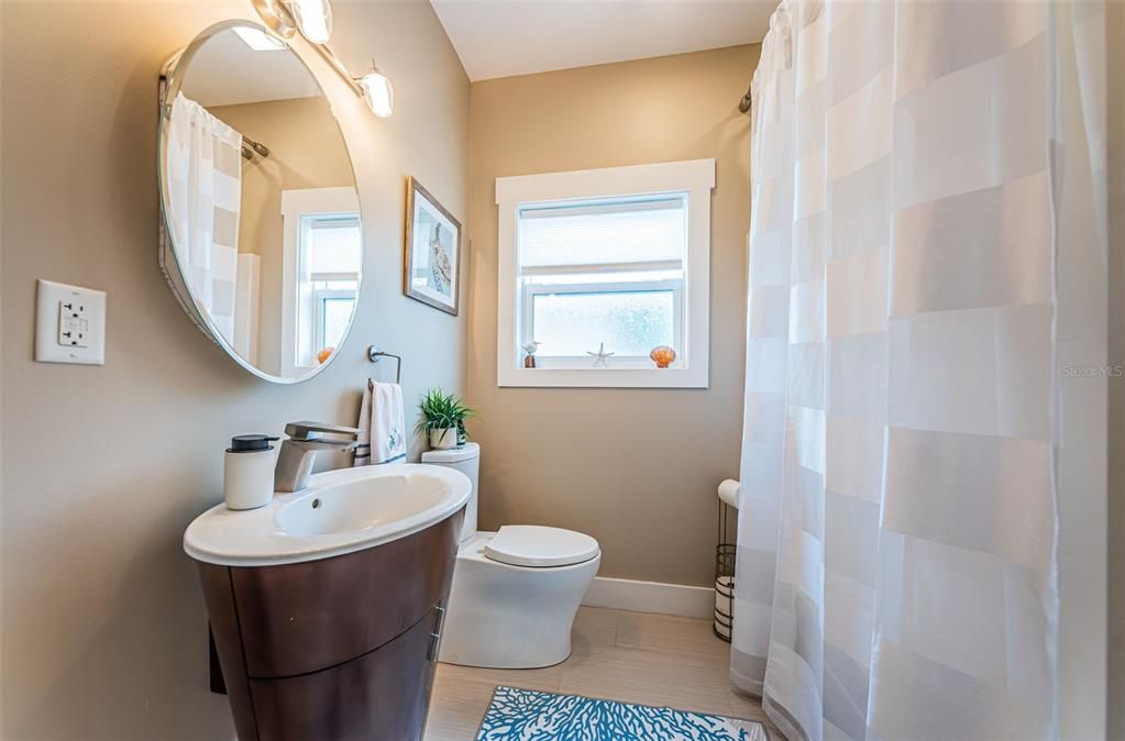 Bathroom, Interior, Wood Texture Flooring