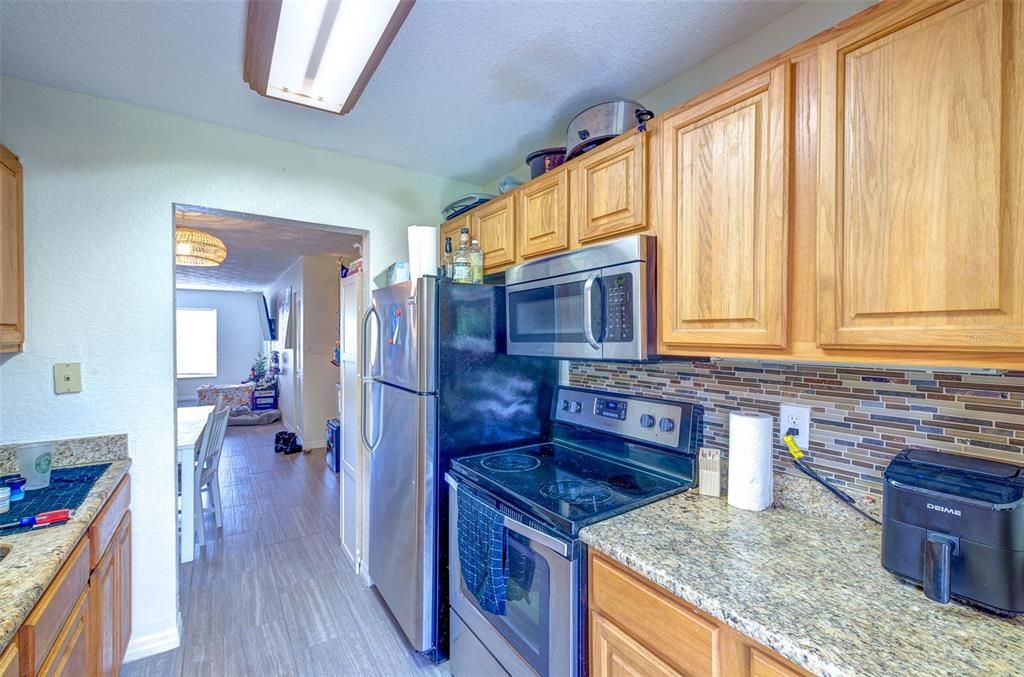 Interior, Kitchen, Wood Texture Flooring