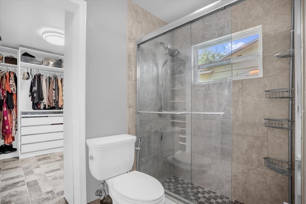 Bathroom, Glass Shower, Interior, Walk-in Closets