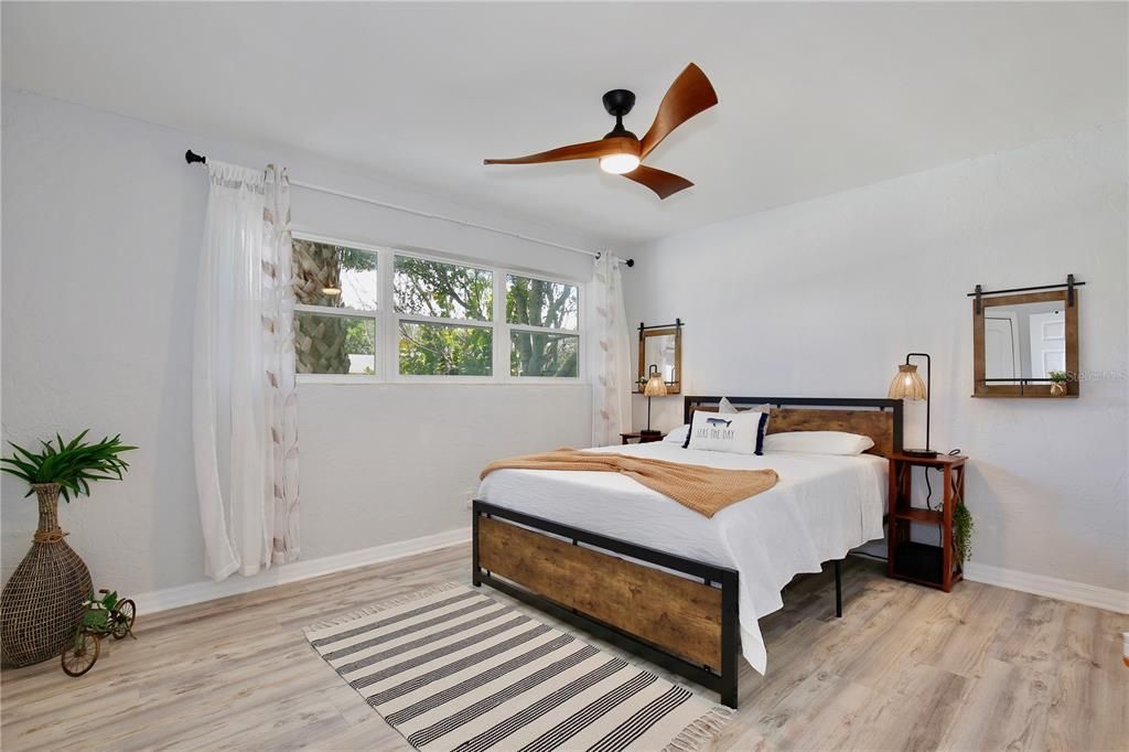 Bedroom, Interior, Wood Texture Flooring
