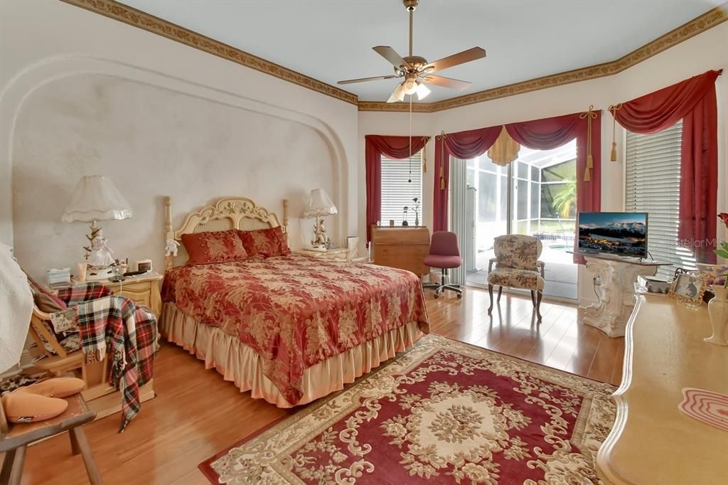 Bedroom, Interior, Wood Texture Flooring