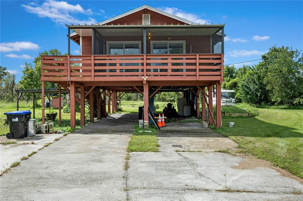 Backyard, Exterior, Facade, Log Home