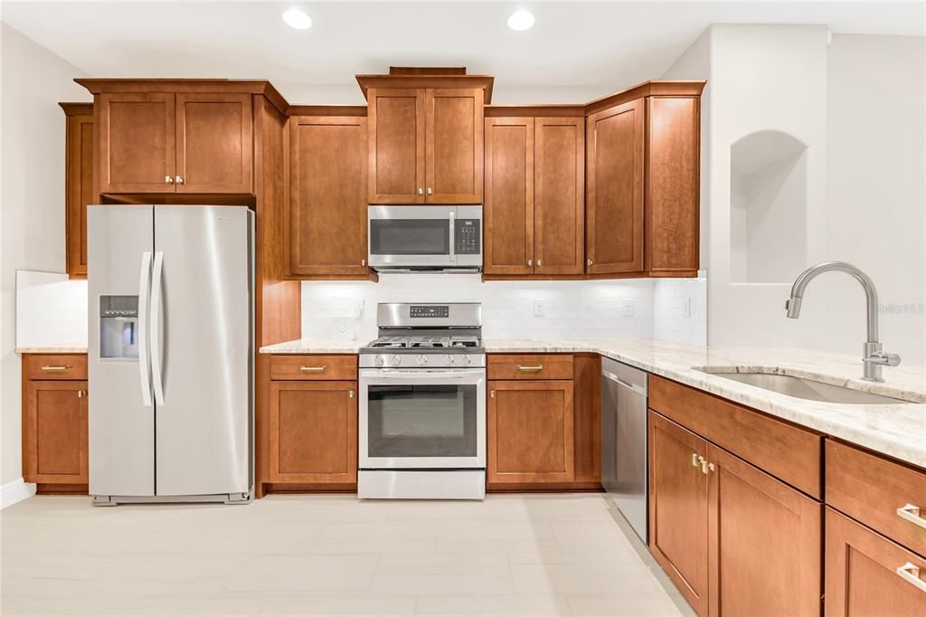 Interior, Kitchen, Recessed Lighting, Stainless Steel Appliances