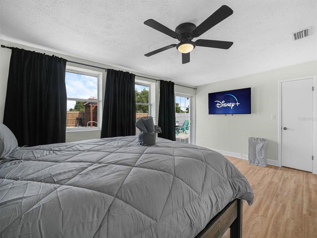 Bedroom, Interior, Wood Texture Flooring