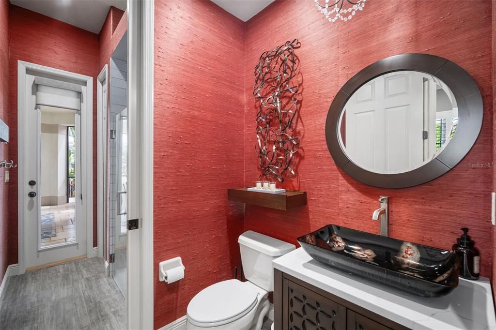Bathroom, Interior, Wood Texture Flooring