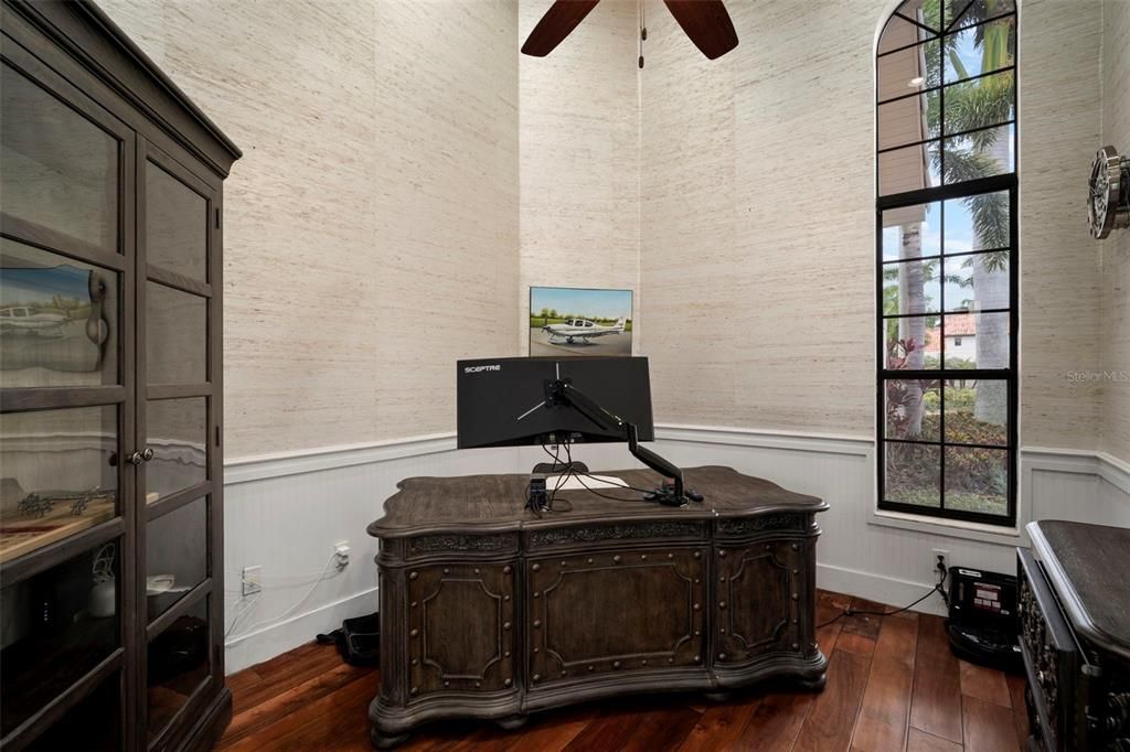 Home Office, Interior, Wood Texture Flooring