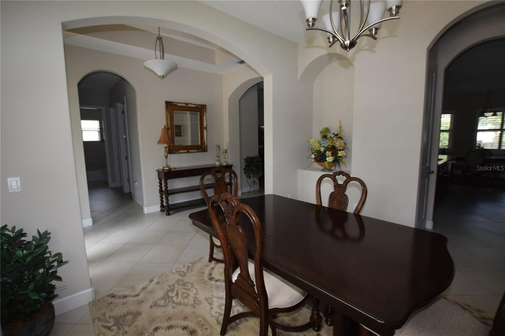 Dining room, Interior, Pendant Lights