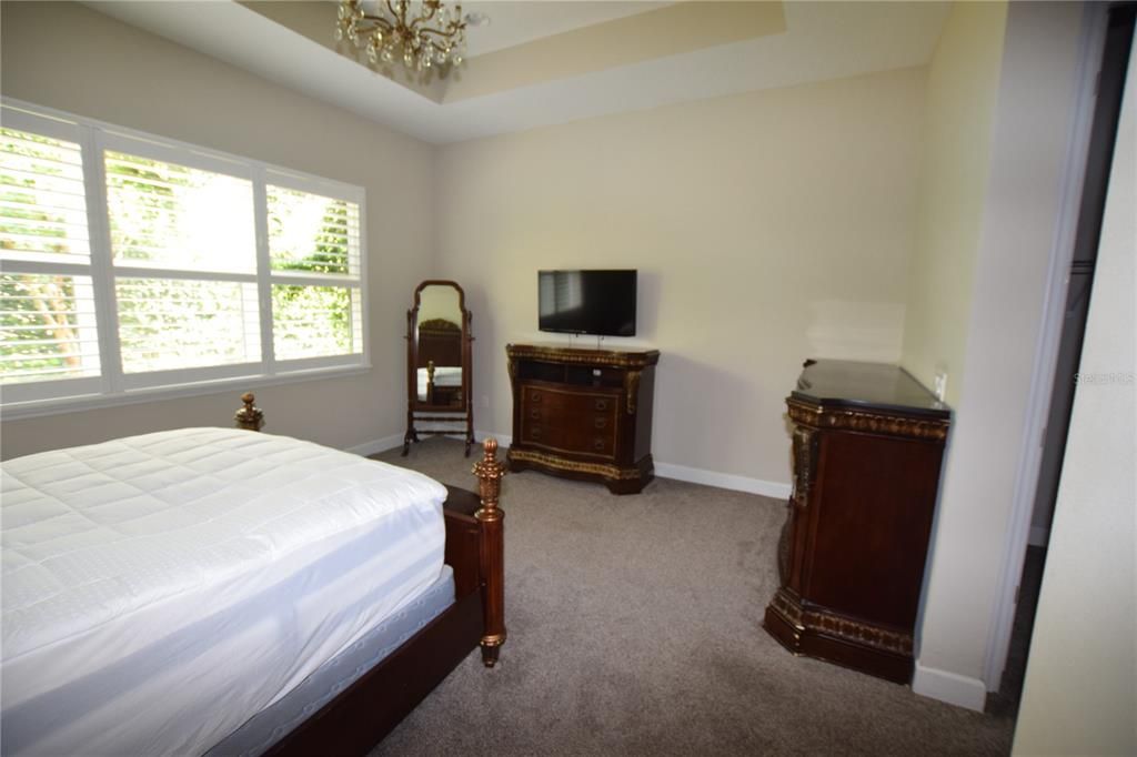 Bedroom, Chandelier, Interior