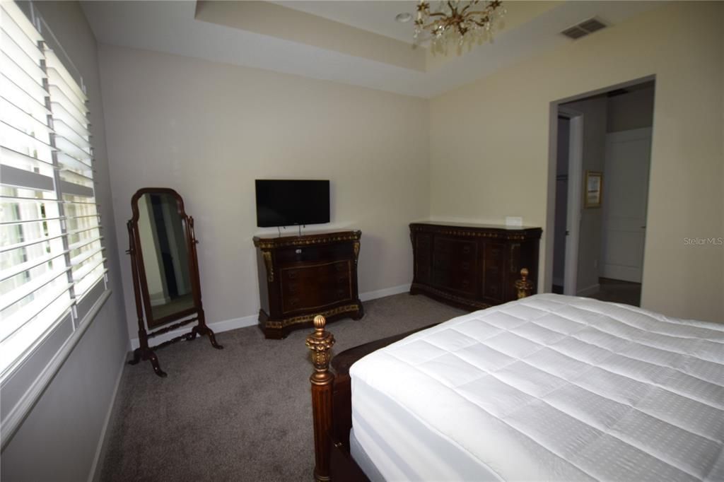 Bedroom, Chandelier, Interior