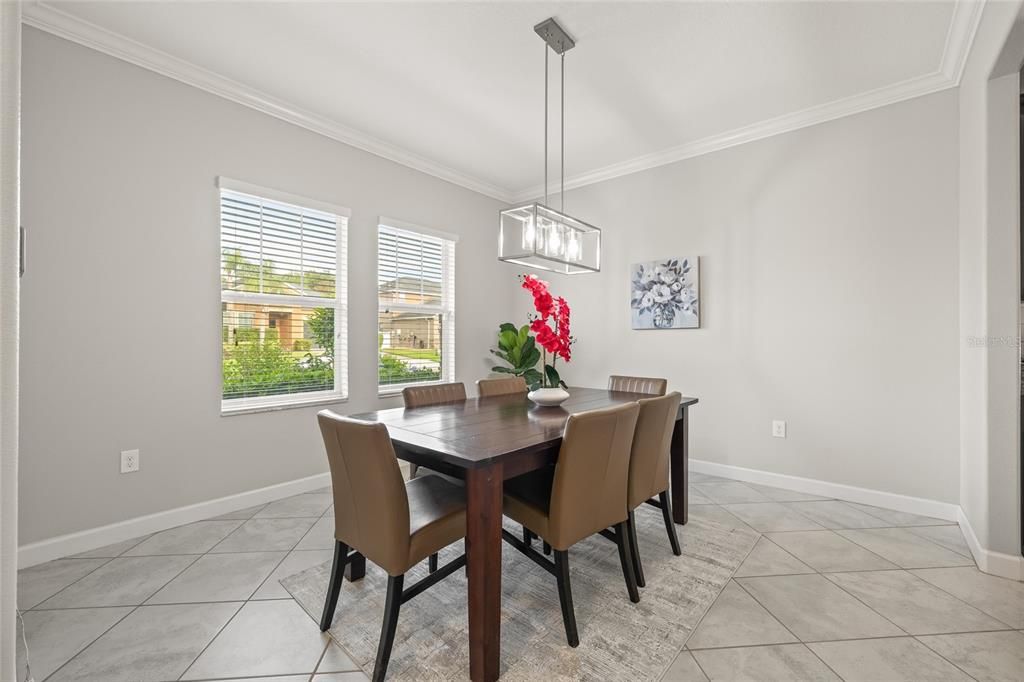 Dining room, Interior, Pendant Lights