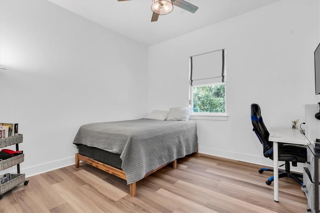Bedroom, Home Office, Interior, Wood Texture Flooring