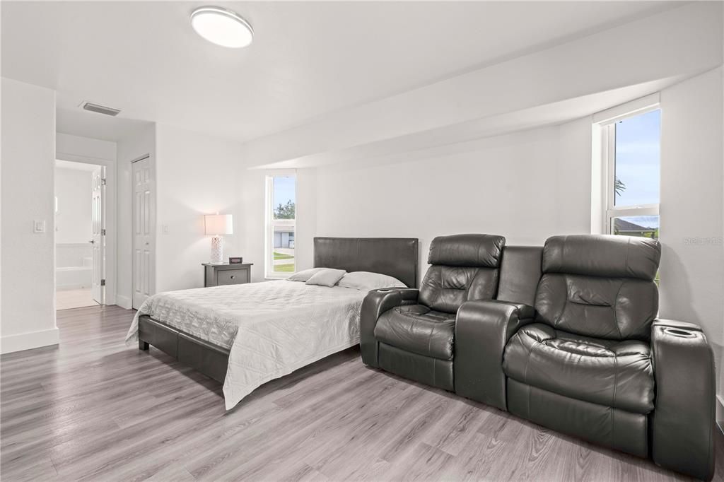 Bedroom, Interior, Wood Texture Flooring
