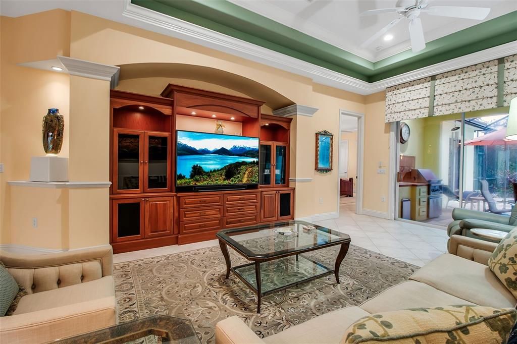 Interior, Living room, Recessed Lighting