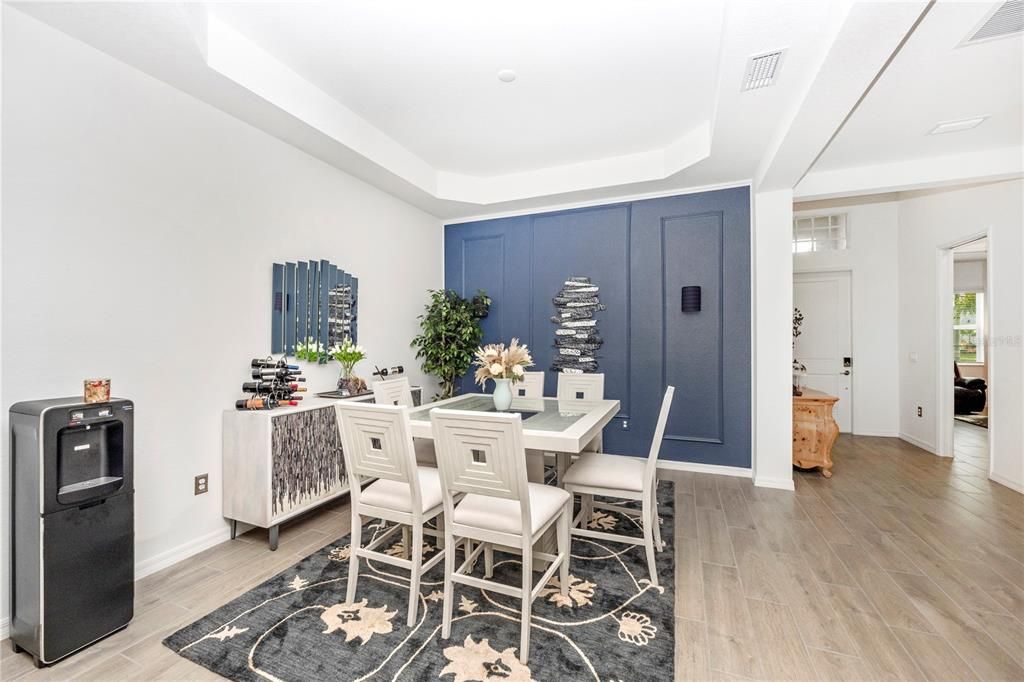 Dining room, Interior, Wood Texture Flooring
