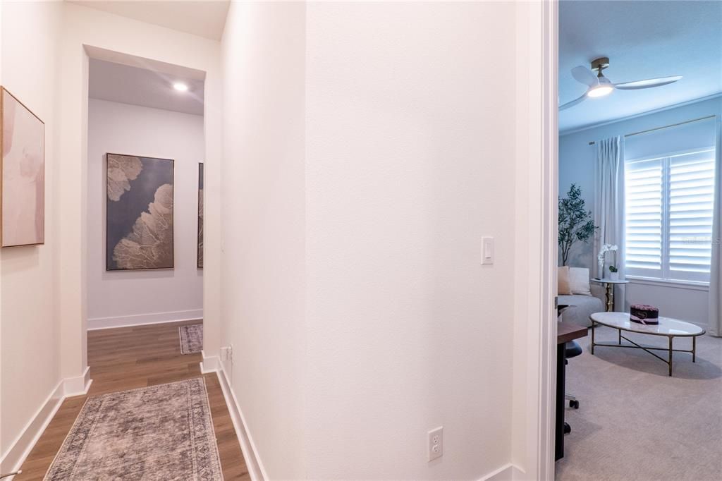 Interior, Recessed Lighting, Wood Texture Flooring
