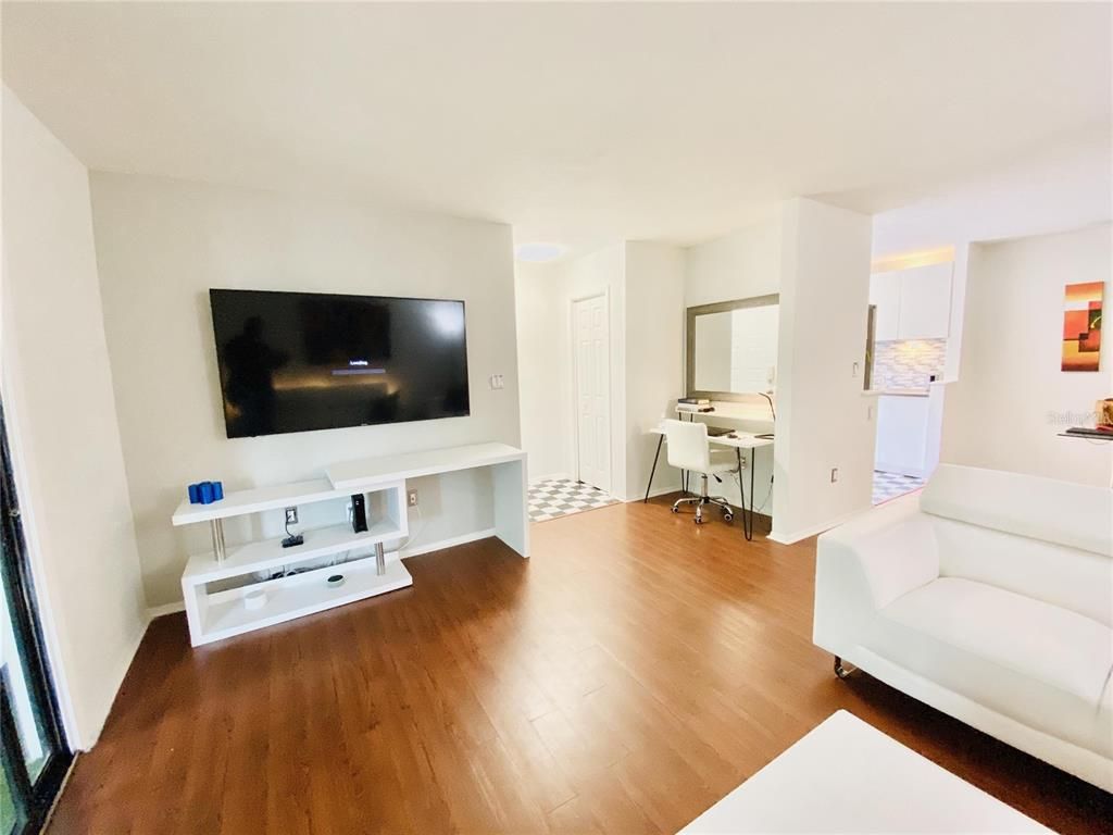 Home Office, Interior, Wood Texture Flooring