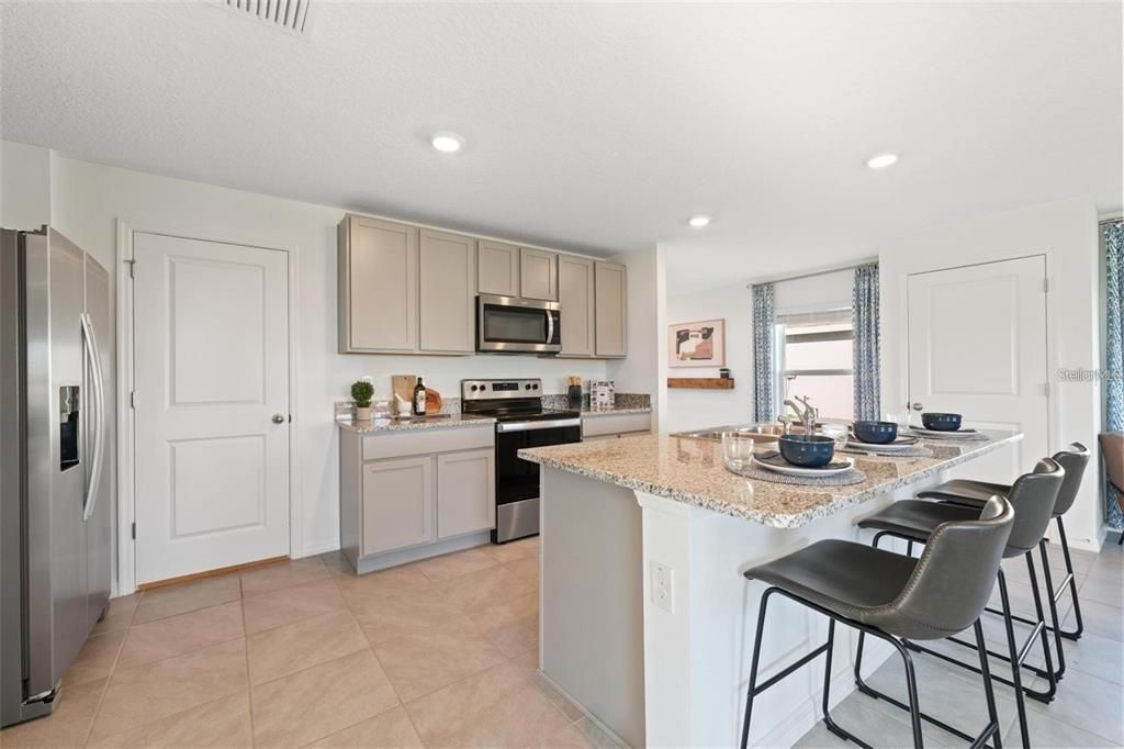 Interior, Kitchen, Recessed Lighting, Stainless Steel Appliances