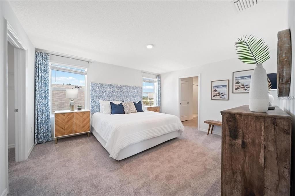 Bedroom, Interior, Recessed Lighting