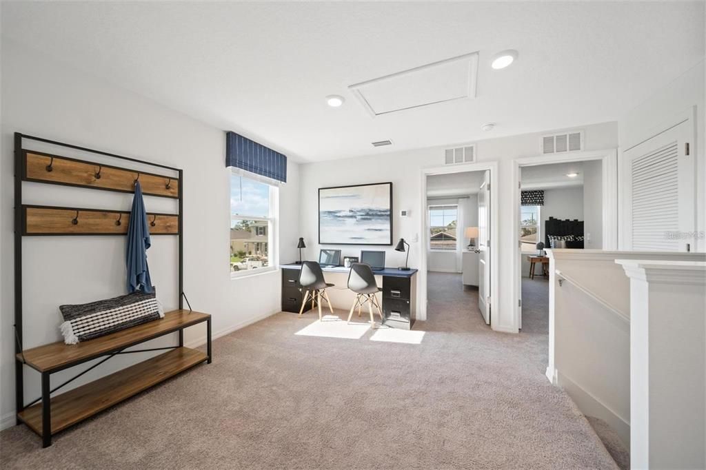 Home Office, Interior, Recessed Lighting, Water