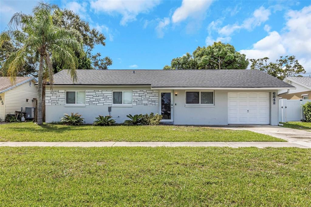 Attached, Backyard, Exterior, Facade, Ranch