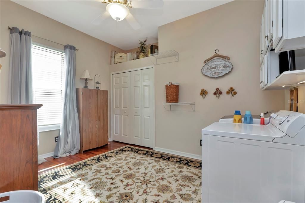 Interior, Washer, Wood Texture Flooring