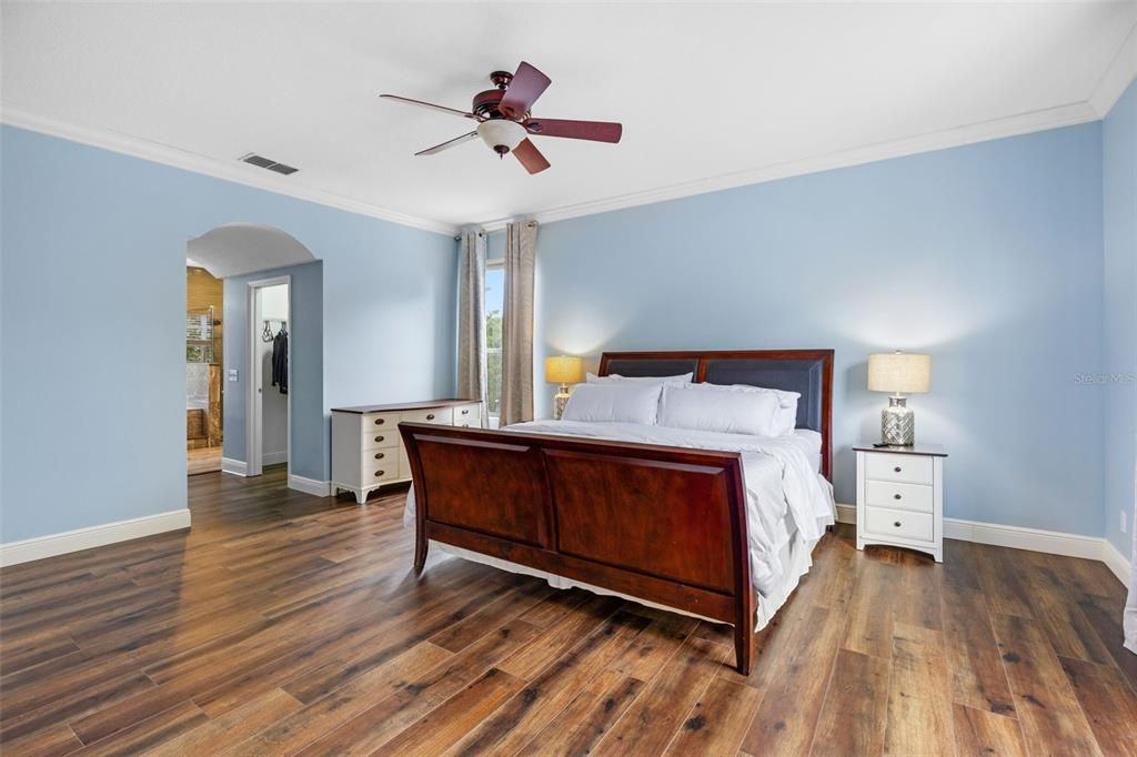 Bedroom, Interior, Wood Texture Flooring
